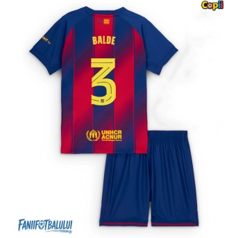 Barcelona Alejandro Balde #3 Echipament de Fotbal Replică 2025-26 Copii Acasa (+ Șorturi)
